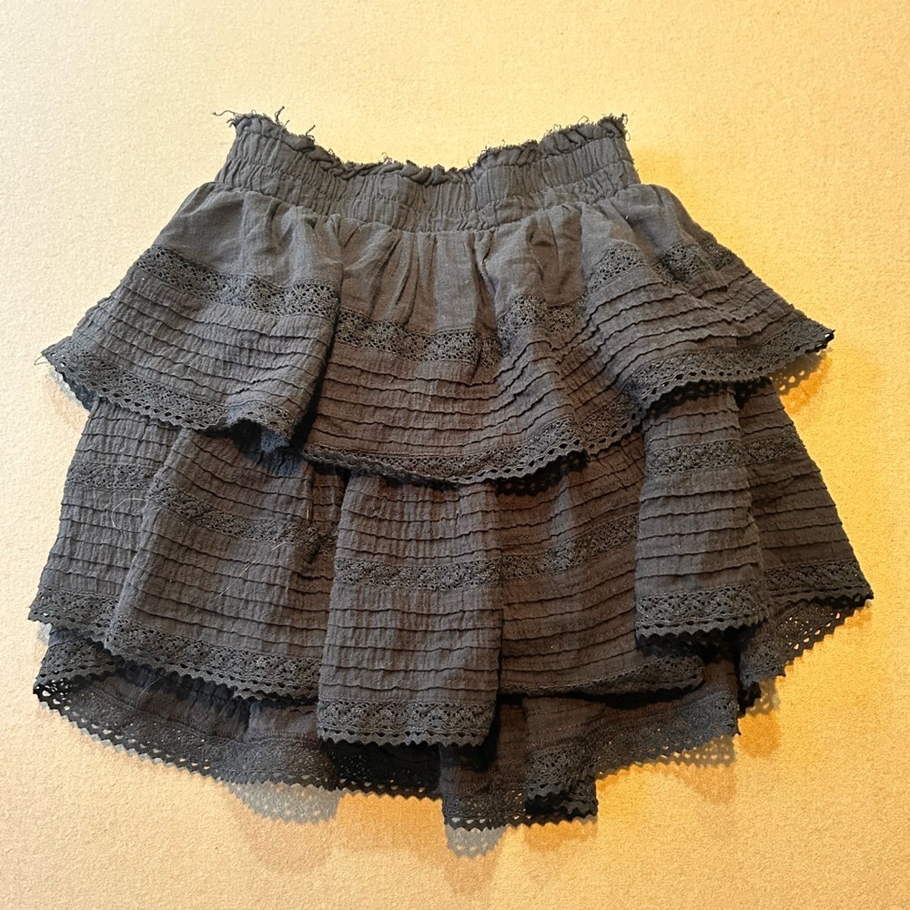 Aerie Black Tiered Women's Skirt. Like New! Size XS​